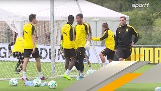 Hot-headed Dembélé and Bürki clash at BVB training