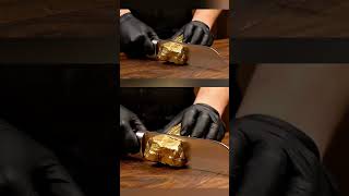 Cutting soft gold 🪙 #shorts