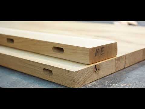 Höhenverstellbaren Schreibtisch mit Eichenplatte bauen | DIY