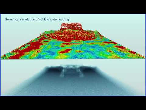 [#E8IGHT DT] Numerical simulation of vehicle water wading
