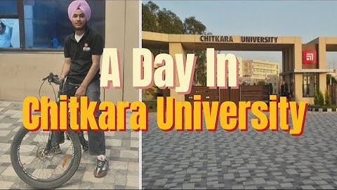 Bicycle in University || Student life || Chitkara University (Punjab)
