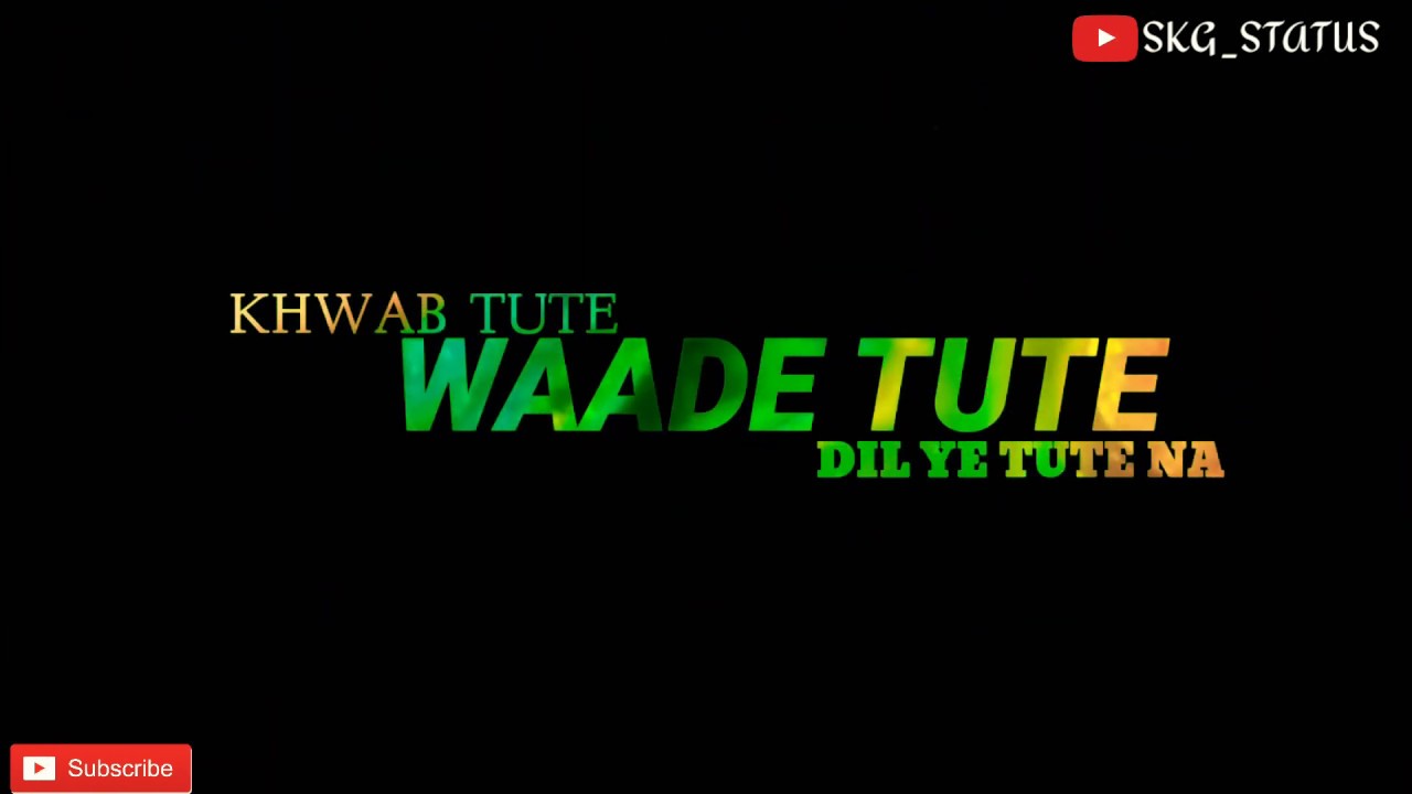 Whatsapp status Black Screen Status Allah Waariyan Sad Status