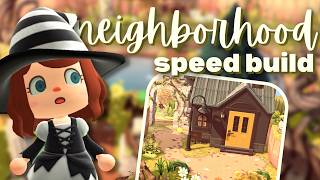 I Made a Witchy Neighborhood | ACNH Speed Build