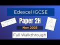 IGCSE Maths Nov 2025 Edexcel 4MA1 2H Walkthrough