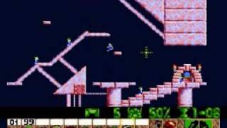 Lemmings Genesis/Mega Drive Walkthrough: Tricky Level 30