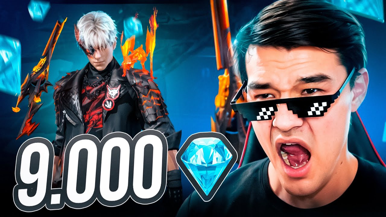 9.000 ALMAZGA 💎💎💎LEGENDARNI NABOR VA AC80 OLDIM  🤩🤩 #freefire