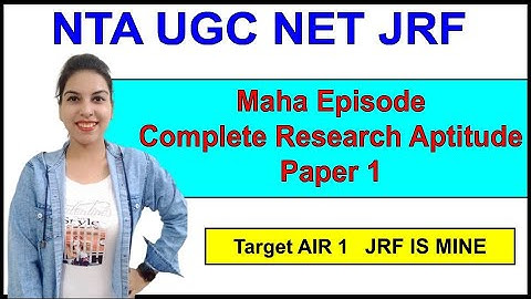 Research Aptitude Complete in 1 Class | Maha Episode | By Navdeep Kaur