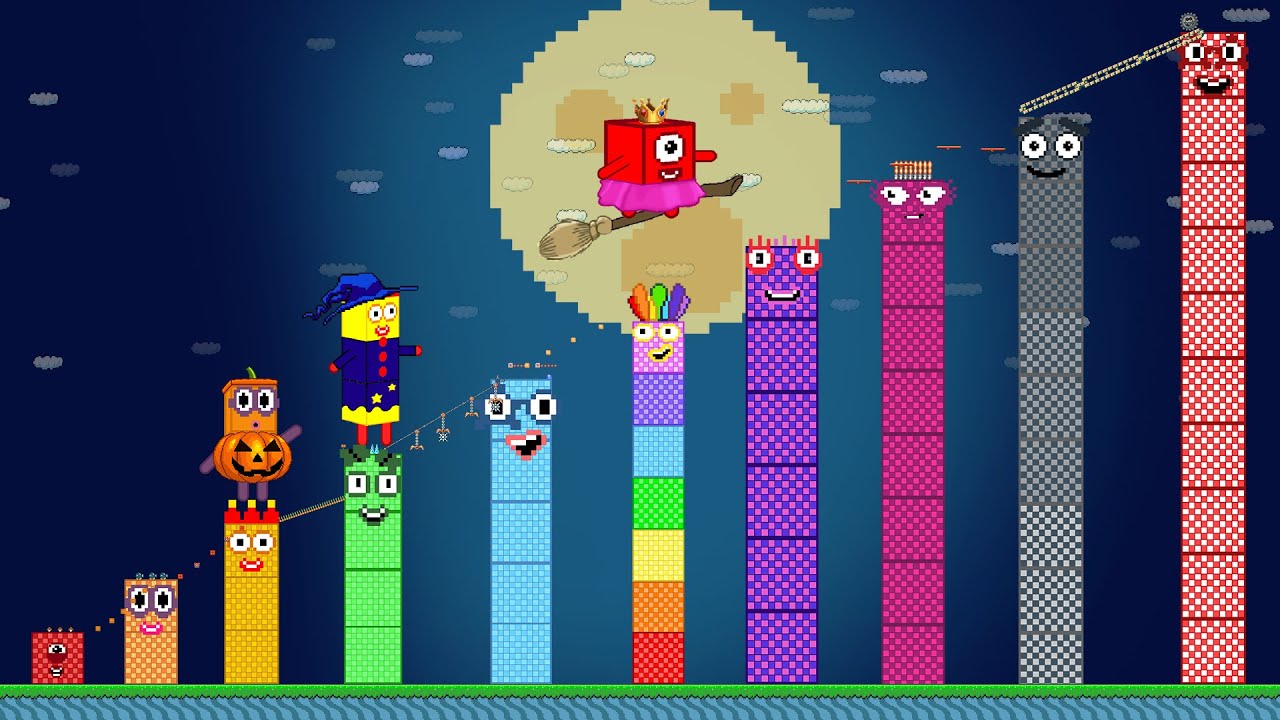 Number 1 to 3 x Mario vs the Giant Biggest Highest Block Maze