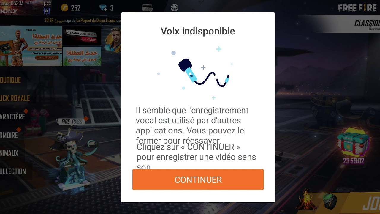 Compte free fire 