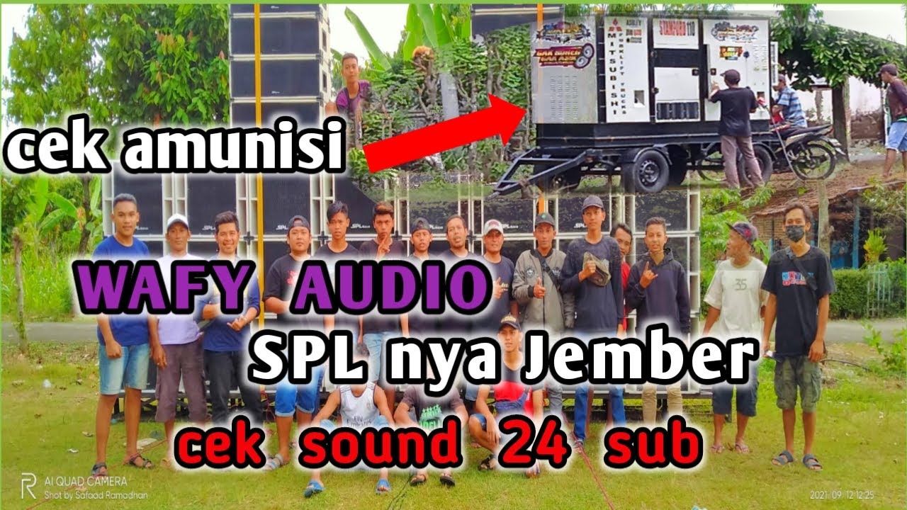 Cek Amunisi dan jenset baru • WAFY Audio SPL nya jember