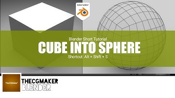 Blender tutorial - How to make Cube to Sphere EASY