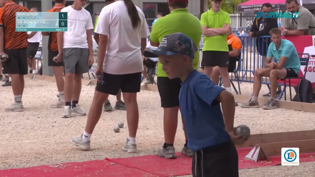 Miniature : Pétanque : Bergeron / De Beneditis (Mondial Jeunes Romans 2026)