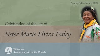 Celebration of the life of Sister Mazie Daley - Sunday 18th January 2026