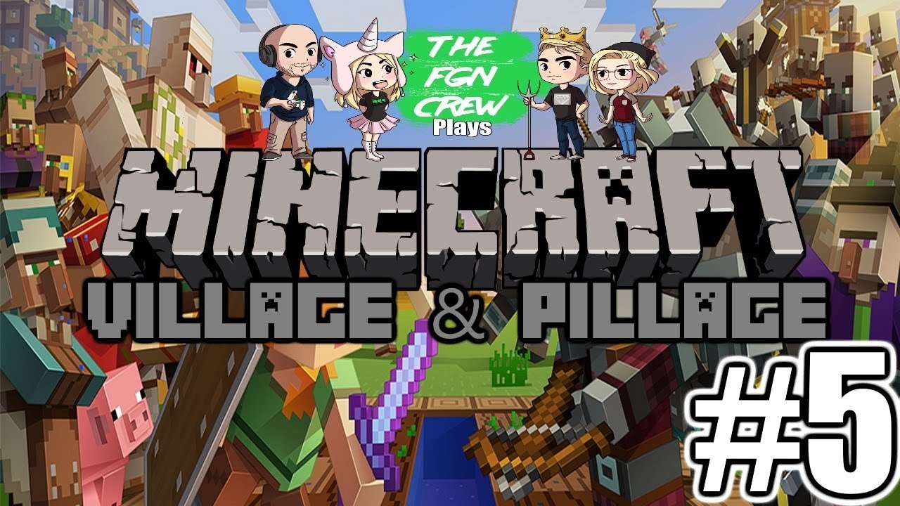 roblox download The FGN Crew Plays: Minecraft Village & Pillage #5 - Campfire Buddy