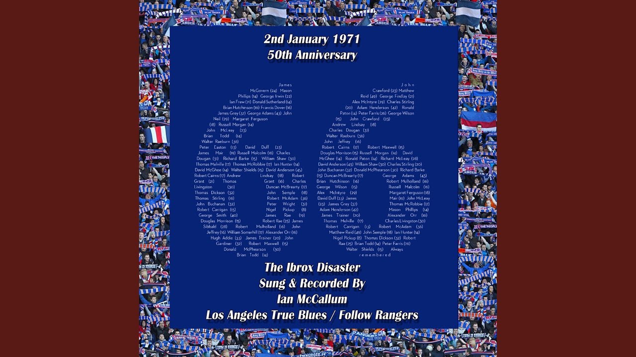 The Ibrox Disaster (1971) 50th Anniversary