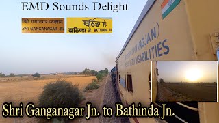A beautiful morning in Punjab - Full Journey of Shri Ganganagar - Bathinda Passenger
