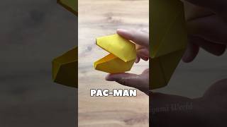PAC-MAN EASY ORIGAMI BITING TOY | HOW TO MAKE PAC-MAN FROM ORIGAMI PAPER STEP BY STEP