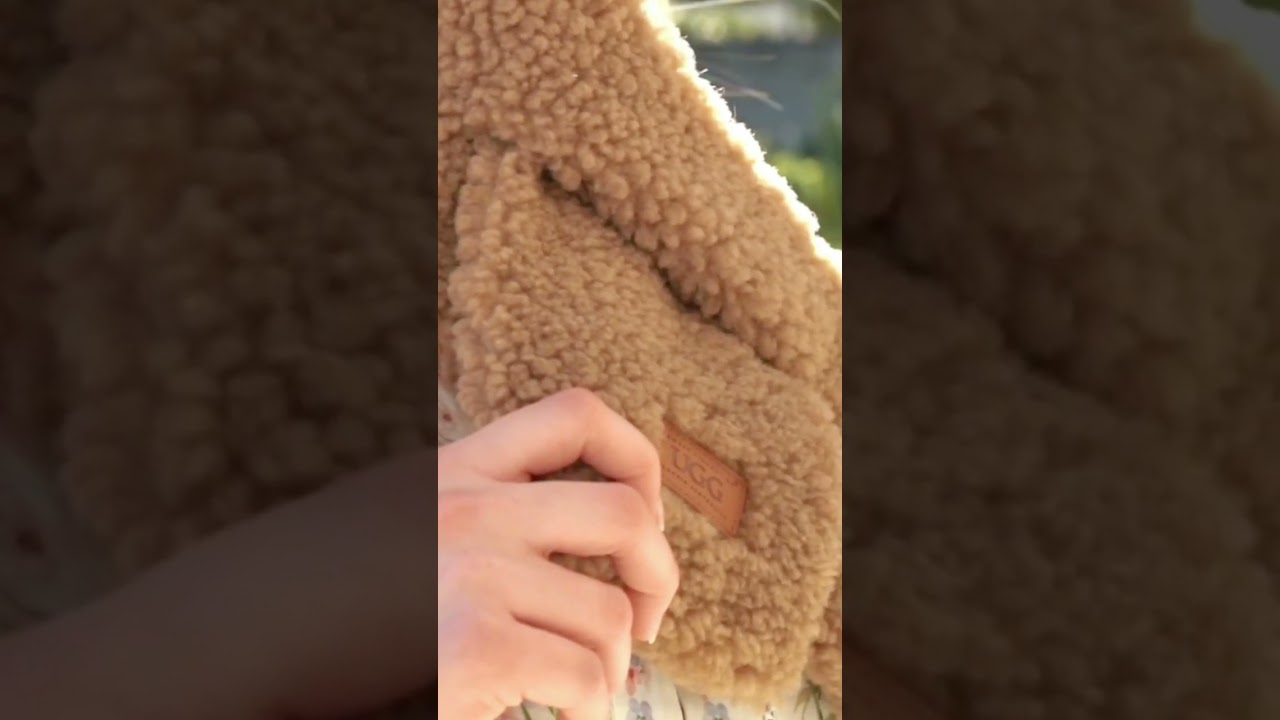 UGG Curly Sheepskin Scarf