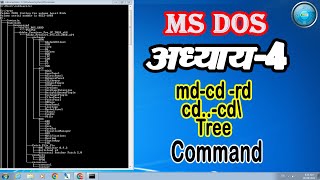 MS Dos md cd cd.. cd\ tree Command | How To Use  md cd cd.. cd\ tree Command #dos #msdos #pcdos #ibm