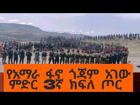 የአማራ ፋኖ ጎጃም አገው ምድር 3ኛ ክፍለ ጦር ቲሊሊ ላይ ቀኝ አዝማች ስሜነህ ደስታ ብርጌድ