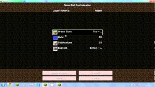 Minecraft 1.4.2 super-flat customisation Tuturial