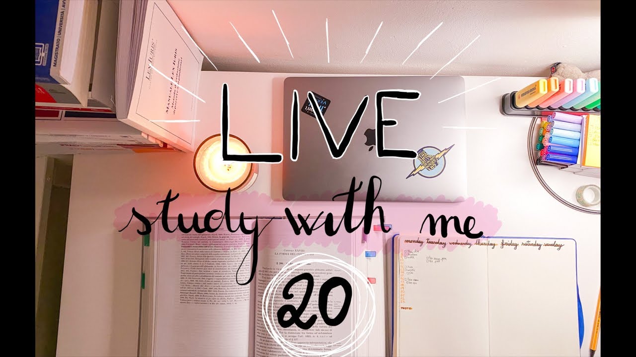 Live study with me n 20 (Italiano, 2 ore)