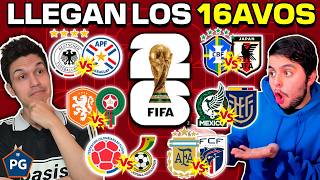 MUNDIAL UNITED 2026🔥 16AVOS de FINAL⚡ PREDICCIÓN y ANÁLISIS