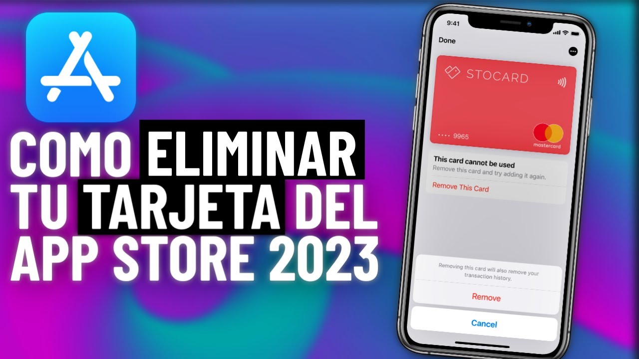 Como eliminar mi tarjeta de AppStore YouTube