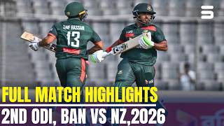 Bangladesh vs New Zealand 2nd ODI 2026 | Full Match Highlights 🔥| ODI Series | M9G1H screenshot 1