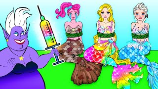 DIY Barbie Dolls Story - Where is Rainbow Mermaid Rapunzel? | Barbie Transformation Handmade