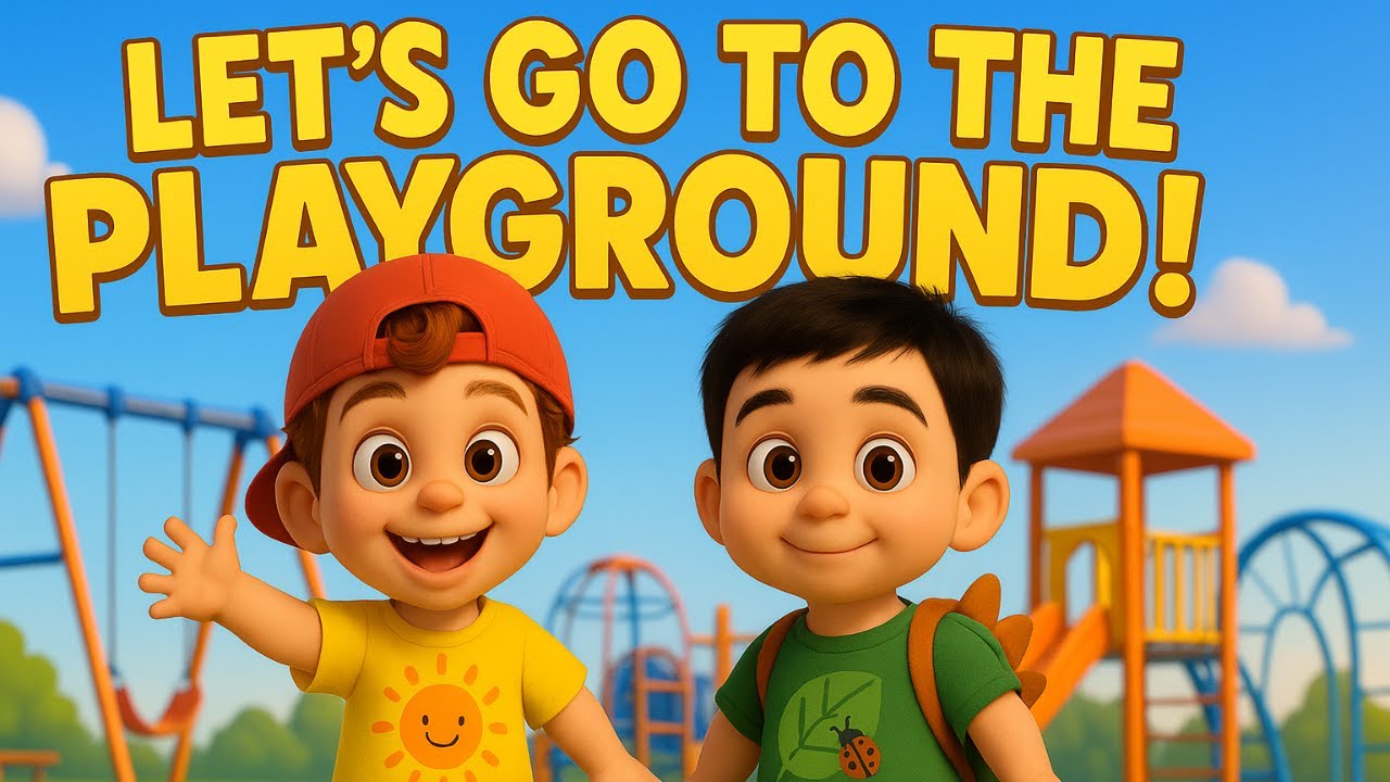 🎵 Kids Playground Song | Swings, Slides & Seesaws | Preschool Learning Music Video!