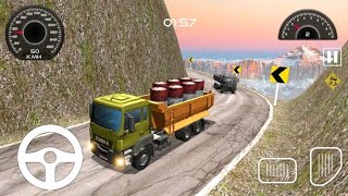 Twisty Truck Driver 3D is a truck sim that you deliver cargo on mountain roads - android gameplay screenshot 2