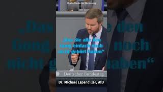 Dr. Michael Espendiller: &quot;Das Sie alle den Gong einfach noch nicht gehört haben&quot;