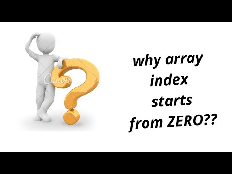 why array index starts from 0  ??