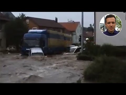 Unwetterlage morgen am Sonntag, 2. Juni: Dauerregen und Gewitter mit Sturzfluten