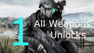 Ghost Recon : Future Soldier- All Weapons, All Unlocks/ Weapon Range part 1 [HD]