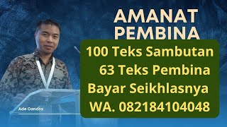 AMANAT PEMBINA UPACARA SENIN PALING DICARI GURU OLAHRAGA ATAU PENJAS