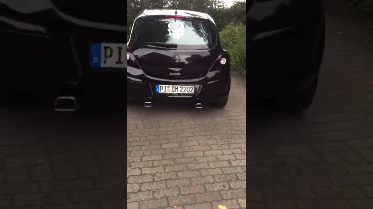 Opel Corsa 1 2 Steinmetz Duplex auspuff YouTube