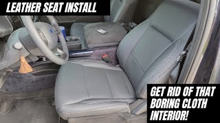 2021/2022 F150 Leather Seat Install!