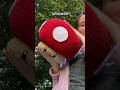 crochet mario mushroom plush 🍄 #crochet #crochetplush #crochetplushies #crochetshorts t