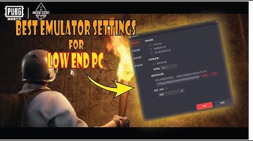 Best Emulator Settings in Pubg Mobile 2.1 latest version | Low End PC