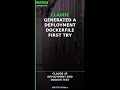 Claude generated a deployment Dockerfile first try #Shorts