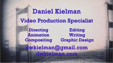 Daniel Kielman Demo Reel 2014