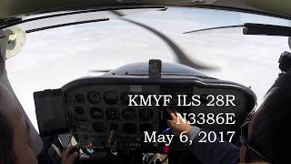 KMYF Instrument Approach in IMC - ILS 28R