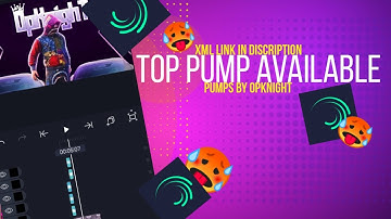 PUMPS LIKE PC IN ANDROID🥵😵 | Alight motion | XML link in discription | pumps by opknight