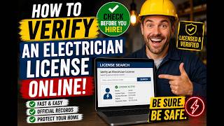How to verify an electrician license online
