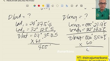 MERCATOR SAILING METHOD