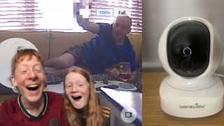 Camera Prank On Dad!!