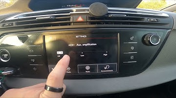 How to Change AUX Input Level in Citroen C4 Picasso II ( 2013 – 2018 ) - Manage AUX Input