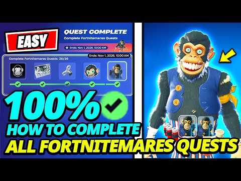 How to EASILY UNLOCK Jack-A-Nape Skin & Complete ALL FORTNITEMARES Quests (Fortnite Free Skin Guide)